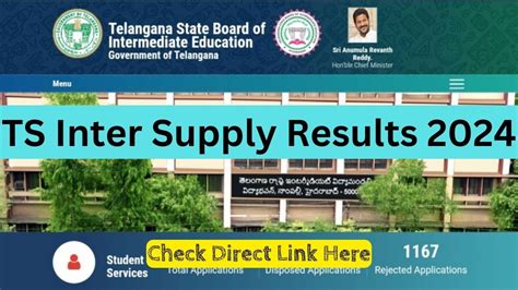name wise inter results|TS Inter Supply Results 2024 Live: IPASE 1st, 2nd year result link .